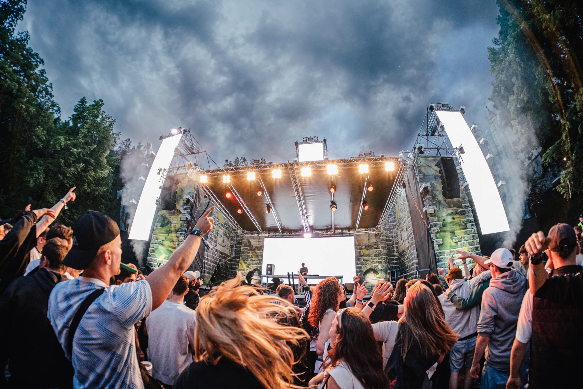 Crazy Castle crowd second